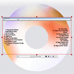Easy formatting options for Acoustica CD/DVD Label Maker!